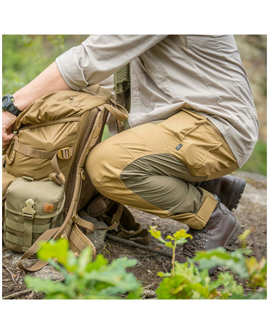 SPODNIE HELIKON HYBRID OUTBACK PANTS DURA CANVAS CLOUD GREY/CZARNE A L/REGULAR SP-HOP-DC-8401A-B05