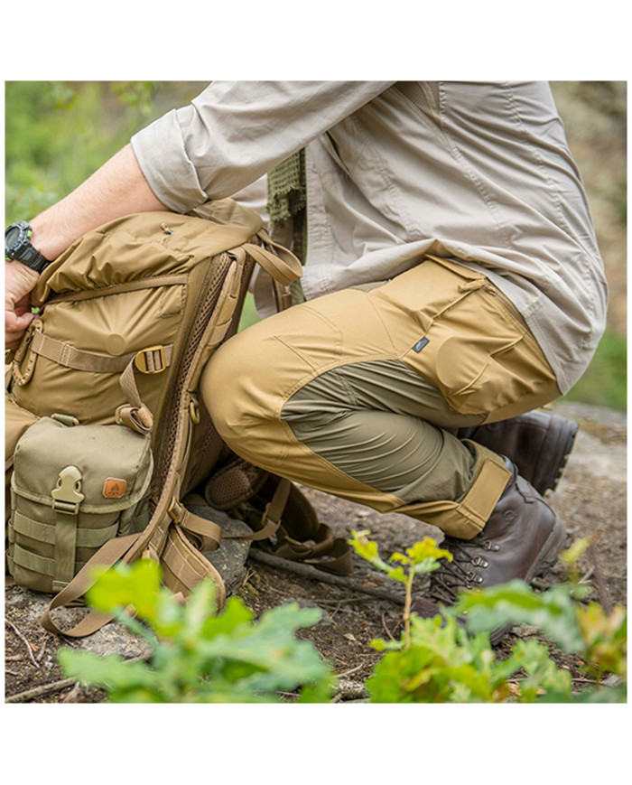 SPODNIE HELIKON HYBRID OUTBACK PANTS DURA CANVAS CLOUD GREY/CZARNE A L/REGULAR SP-HOP-DC-8401A-B05