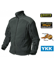 BLUZA HELIKON LIBERTY DOUBLE FLEECE JUNGLE GREEN S/REGULAR BL-LIB-HF-27-B03