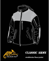 BLUZA HELIKON CLASSIC ARMY WINDBLOCKER JACKET CZARNY L/REGULAR BL-CAF-FM-01-B05