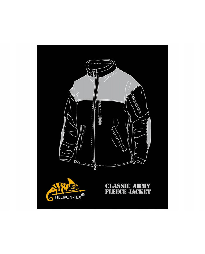 BLUZA HELIKON CLASSIC ARMY FLEECE CZARNY L/REGULAR BL-CAF-FL-01-B05