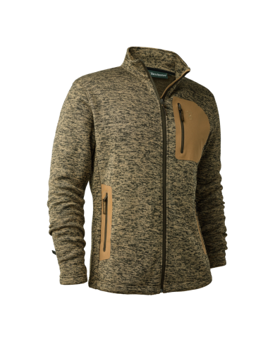 BLUZA POLAROWA DEERHUNTER SAREK KNITTED JACKET BUTTERNUT MELANGE - 4XL