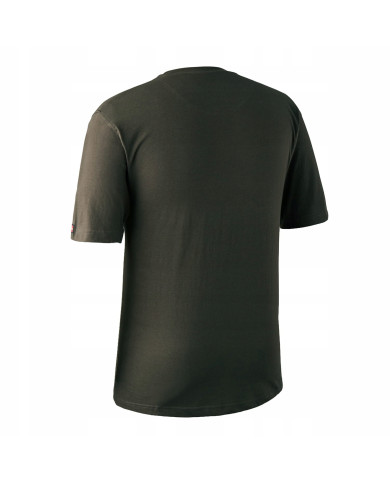 KOSZULKA DEERHUNTER LOGO T-SHIRT S/S BARK GREEN - L