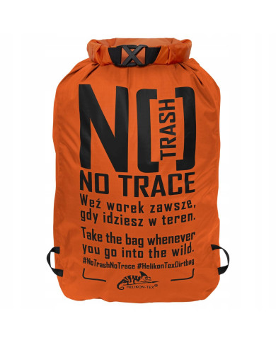 WOREK NA ŚMIECI HELIKON DIRT BAG NYLON POMARAŃCZOWY/CZARNY A ONE SIZE AC-DBT-NL-2401A