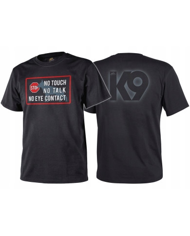KOSZULKA HELIKON K9 - NO TOUCH COTTON  CZARNY L/REGULAR 
