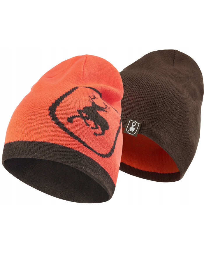 CZAPKA DEERHUNTER CUMBERLAND KNITTED BEANIE REVERSIBLE ORANGE-  ONE SIZE