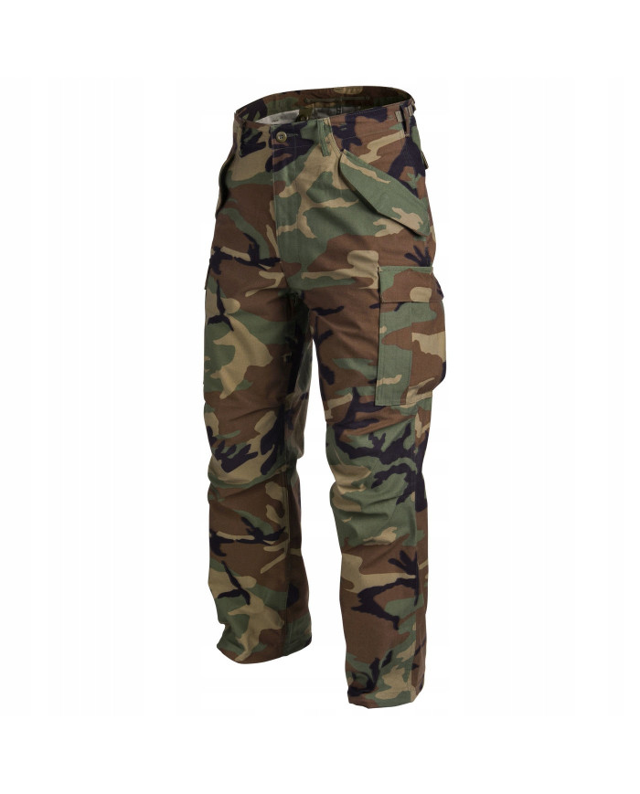 SPODNIE HELIKON M65 MYCO SATEEN US WOODLAND L/REGULAR  SP-M65-NY-03-B05
