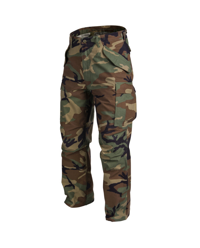 SPODNIE HELIKON M65 MYCO SATEEN US WOODLAND M/REGULAR  SP-M65-NY-03-B04