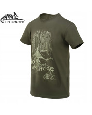 KOSZULKA HELIKON HOME SWEET HOME COTTON  TAIGA GREEN M/REGULAR 
