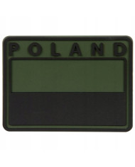 PATCH HELIKON EMBLEMAT POLISH SUBDUED FLAG PATCH POLAND PVC OLIVE GREEN OD-FP4-RB-02