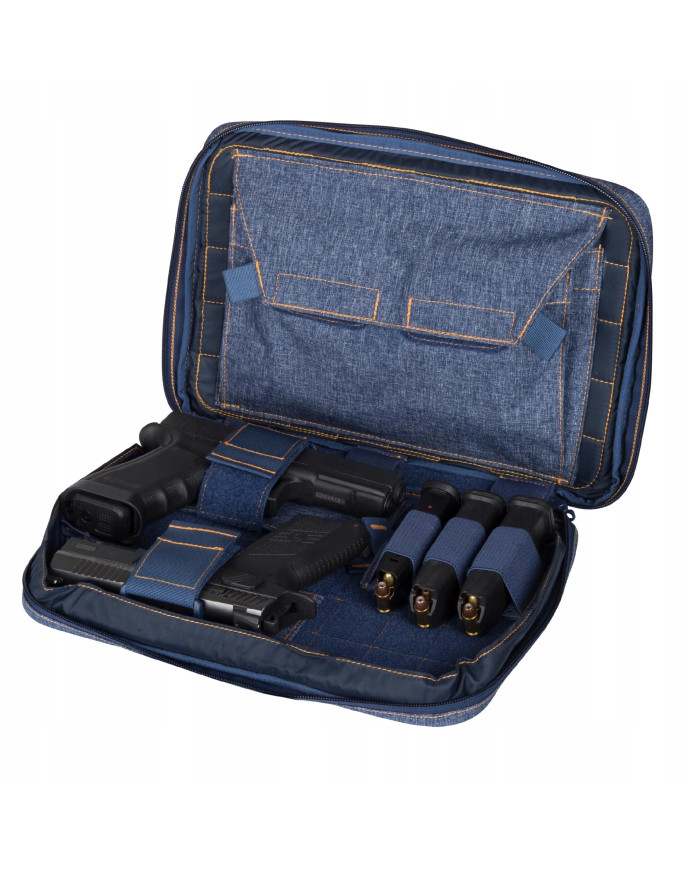 POKROWIEC HELIKON DOUBLE PISTOL WALLET NYLON MELANGE BLUE ONE SIZE MO-DWP-NL-M2