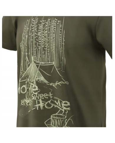 KOSZULKA HELIKON HOME SWEET HOME COTTON  TAIGA GREEN L/REGULAR 
