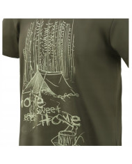 KOSZULKA HELIKON HOME SWEET HOME COTTON  TAIGA GREEN L/REGULAR 
