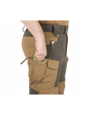 SPODNIE HELIKON HYBRID OUTBACK PANTS DURA CANVAS COYOTE/CZARNY XL/REGULAR A SP-HOP-DC-1101A-B06
