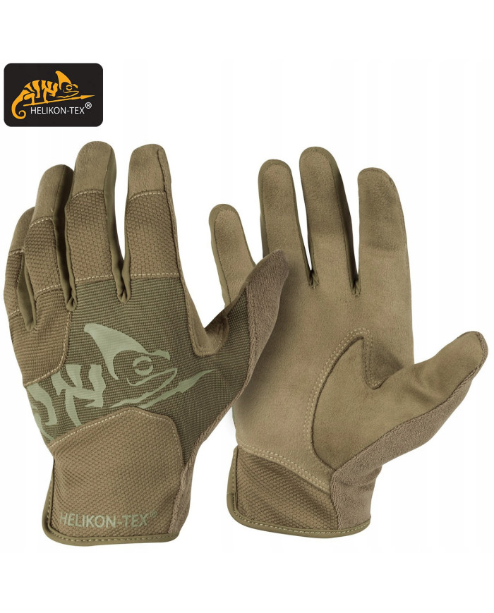 RĘKAWICZKI HELIKON ALL ROUND FIT TACTICAL GLOVES POLYESTER L/REGULAR COYOTE/ADAPTIVE GREEN A RK-AFL-PO-1112A-B05