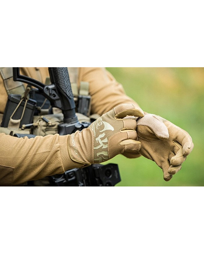 RĘKAWICZKI HELIKON ALL ROUND FIT TACTICAL GLOVES POLYESTER L/REGULAR COYOTE/ADAPTIVE GREEN A RK-AFL-PO-1112A-B05