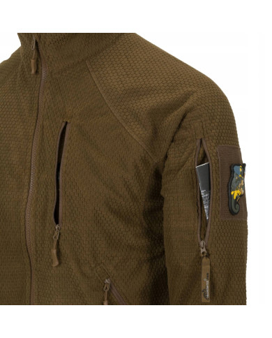 BLUZA HELIKON ALPHA TACTICAL GRID FLEECE COYOTE L/REGULAR BL-ALT-FG-11-B05