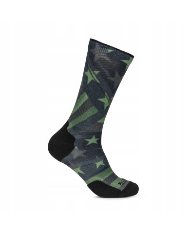  SKARPETKI 5.11 SOCK AND AWE PAT FLD GRN 999 MULTI L