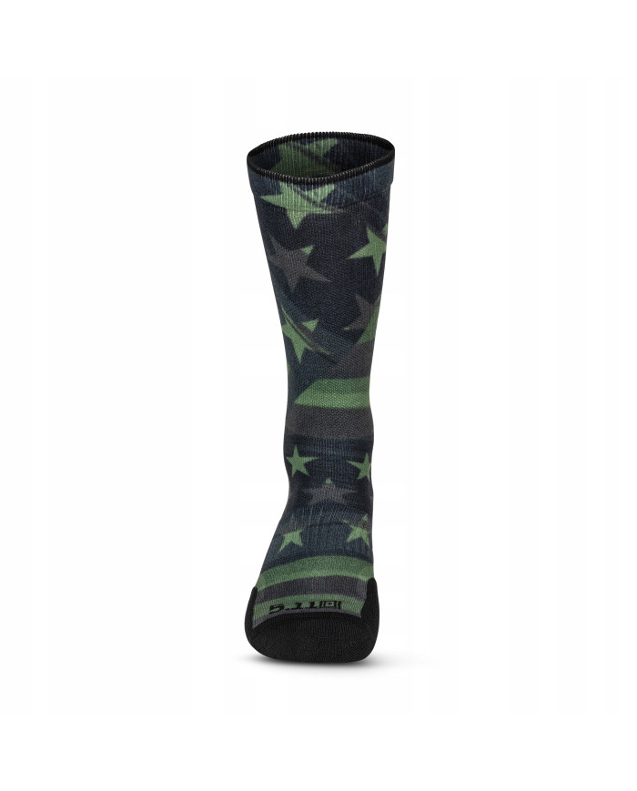 SKARPETKI 5.11 SOCK AND AWE PAT FLD GRN 999 MULTI L