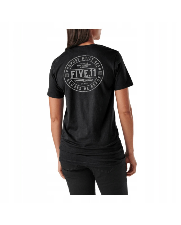 KOSZULKA 5.11 WM CAMP KNIFE SS TEE 019 BLACK S 