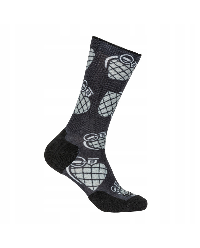 SKARPETKI 5.11 SOCK AND AWE HRT GRENADE 999 MULTI M