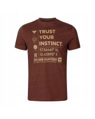 KOSZULKA HARKILA IMPACT S/S T-SHIRT GOLDEN BROWN XL
