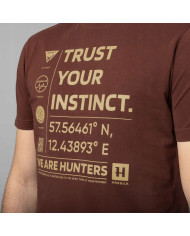 KOSZULKA HARKILA IMPACT S/S T-SHIRT GOLDEN BROWN XL
