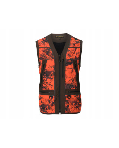 KAMIZELKA HARKILA Wildboar Pro Safety waistcoat AXIS MSP®Orange Blaze/Shadow brown,XL