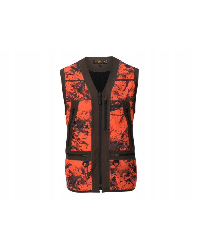 KAMIZELKA HARKILA Wildboar Pro Safety waistcoat AXIS MSP®Orange Blaze/Shadow brown,XL