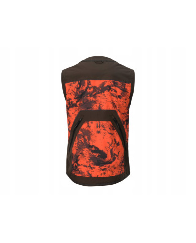 KAMIZELKA HARKILA Wildboar Pro Safety waistcoat AXIS MSP®Orange Blaze/Shadow brown,XL