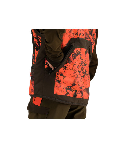 KAMIZELKA HARKILA Wildboar Pro Safety waistcoat AXIS MSP®Orange Blaze/Shadow brown,XL