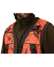 KAMIZELKA HARKILA Wildboar Pro Safety waistcoat AXIS MSP®Orange Blaze/Shadow brown,XL