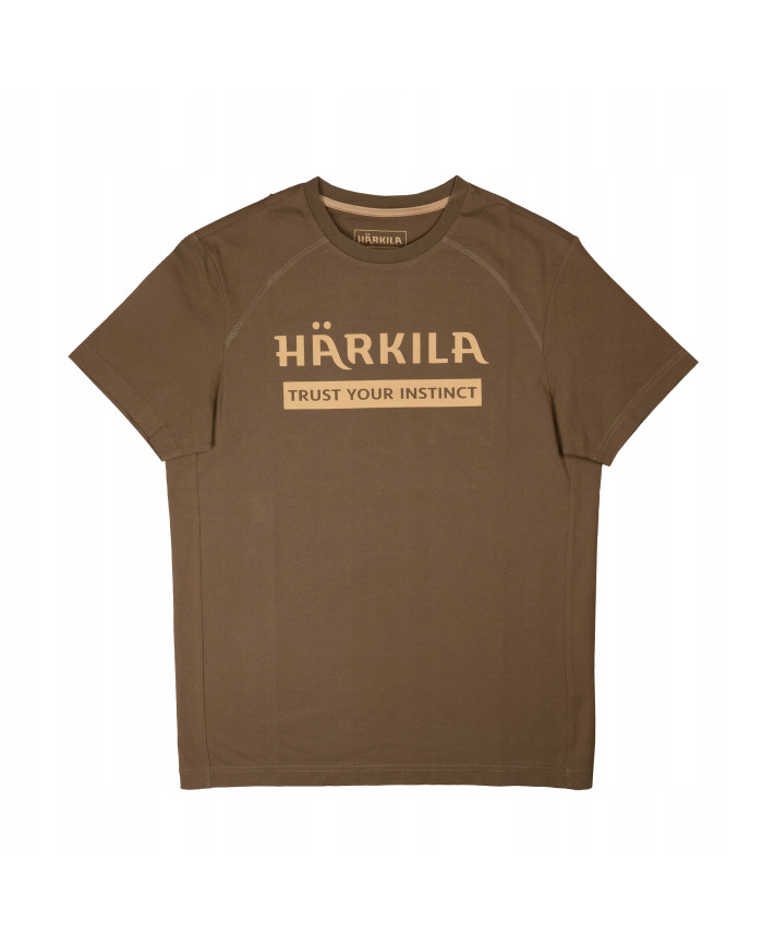 KOSZULKA HARKILA LOGO T-SHIRT 2-PACK ANTIQUE SAND/DARK OLIVE L