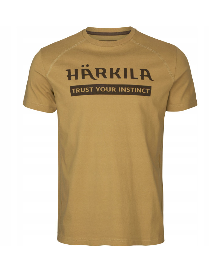 KOSZULKA HARKILA LOGO T-SHIRT 2-PACK ANTIQUE SAND/DARK OLIVE L
