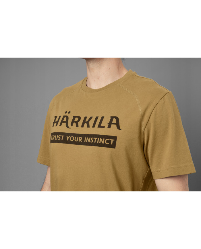 KOSZULKA HARKILA LOGO T-SHIRT 2-PACK ANTIQUE SAND/DARK OLIVE L