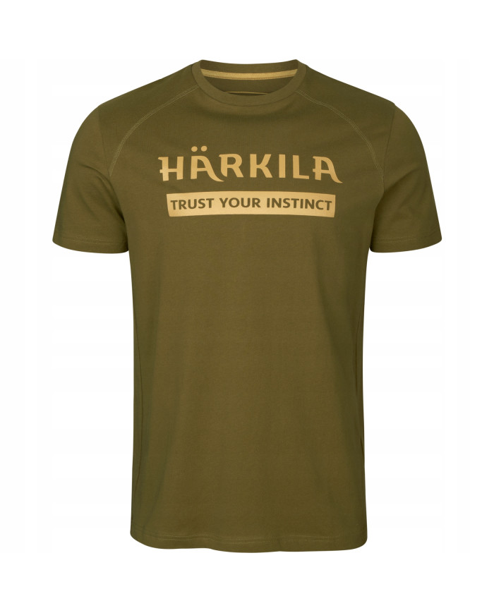 KOSZULKA HARKILA LOGO T-SHIRT 2-PACK ANTIQUE SAND/DARK OLIVE L