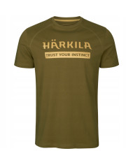 KOSZULKA HARKILA LOGO T-SHIRT 2-PACK ANTIQUE SAND/DARK OLIVE L