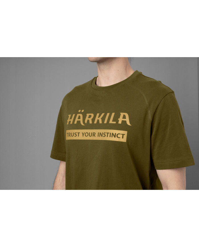 KOSZULKA HARKILA LOGO T-SHIRT 2-PACK ANTIQUE SAND/DARK OLIVE L