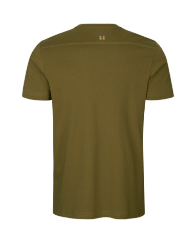 KOSZULKA HARKILA LOGO T-SHIRT 2-PACK ANTIQUE SAND/DARK OLIVE L