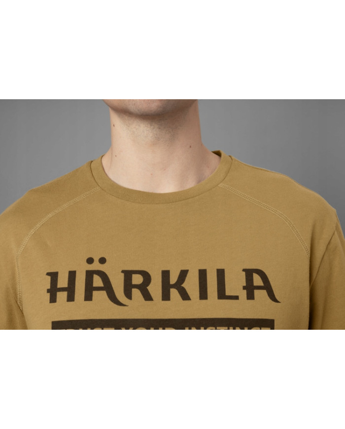 KOSZULKA HARKILA LOGO T-SHIRT 2-PACK ANTIQUE SAND/DARK OLIVE L
