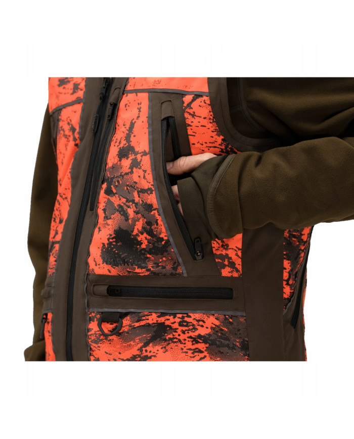KAMIZELKA HARKILA Wildboar Pro Safety waistcoat AXIS MSP®Orange Blaze/Shadow brown,M