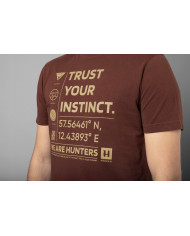 KOSZULKA HARKILA INSTINCT S/S T-SHIRT SHADOW BROWN XXL