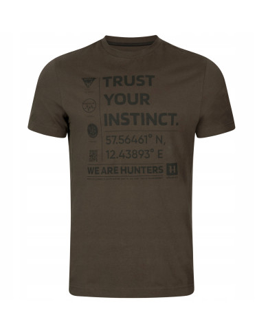 KOSZULKA HARKILA INSTINCT S/S T-SHIRT SHADOW BROWN M