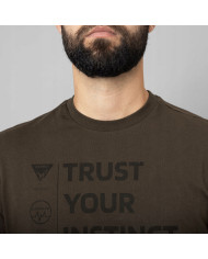 KOSZULKA HARKILA INSTINCT S/S T-SHIRT SHADOW BROWN M