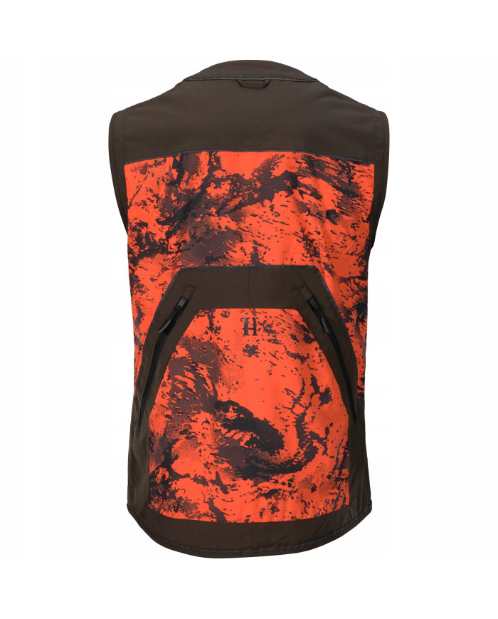 KAMIZELKA HARKILA Wildboar Pro Safety waistcoat AXIS MSP®Orange Blaze/Shadow brown,3XL