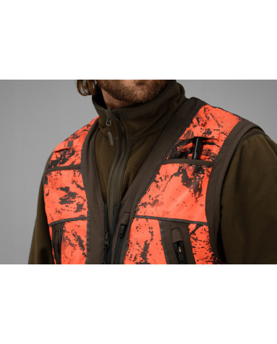 KAMIZELKA HARKILA Wildboar Pro Safety waistcoat AXIS MSP®Orange Blaze/Shadow brown,3XL