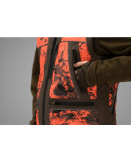 KAMIZELKA HARKILA Wildboar Pro Safety waistcoat AXIS MSP®Orange Blaze/Shadow brown,3XL