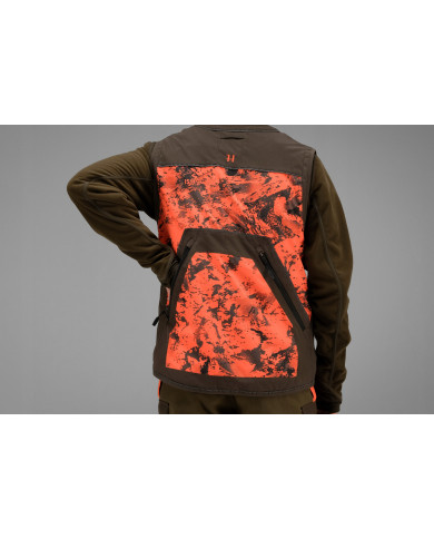 KAMIZELKA HARKILA Wildboar Pro Safety waistcoat AXIS MSP®Orange Blaze/Shadow brown,3XL
