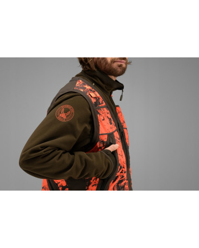 KAMIZELKA HARKILA Wildboar Pro Safety waistcoat AXIS MSP®Orange Blaze/Shadow brown,3XL