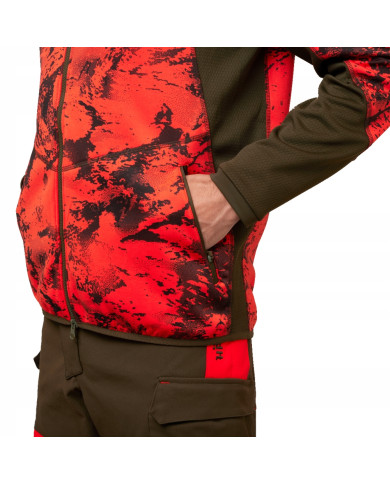 Bluza Harkila Wildboar Pro camo fleece jacket AXIS MSP®Wildboar orange/Shadow brown,XXL